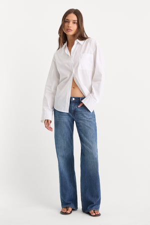 VINTAGE LOW LOOSE JEANS | INDIGO1291