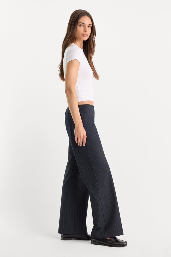 THE LOW RISE TROUSER | ROYAL STRIPE