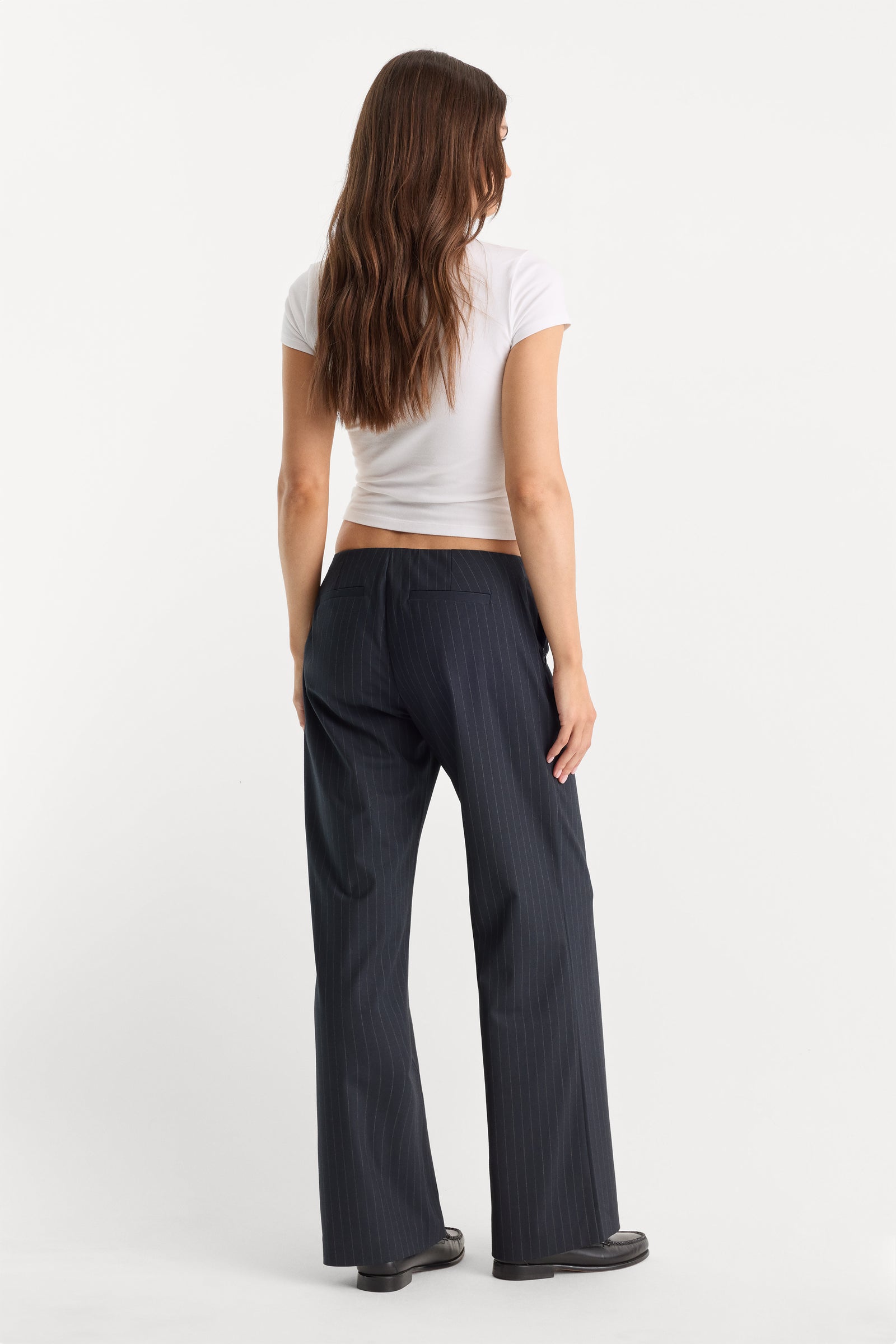 THE LOW RISE TROUSER | ROYAL STRIPE