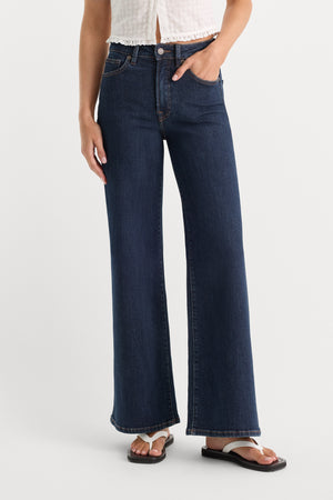 GOOD WAIST PALAZZO ANKLE JEANS | INDIGO1231