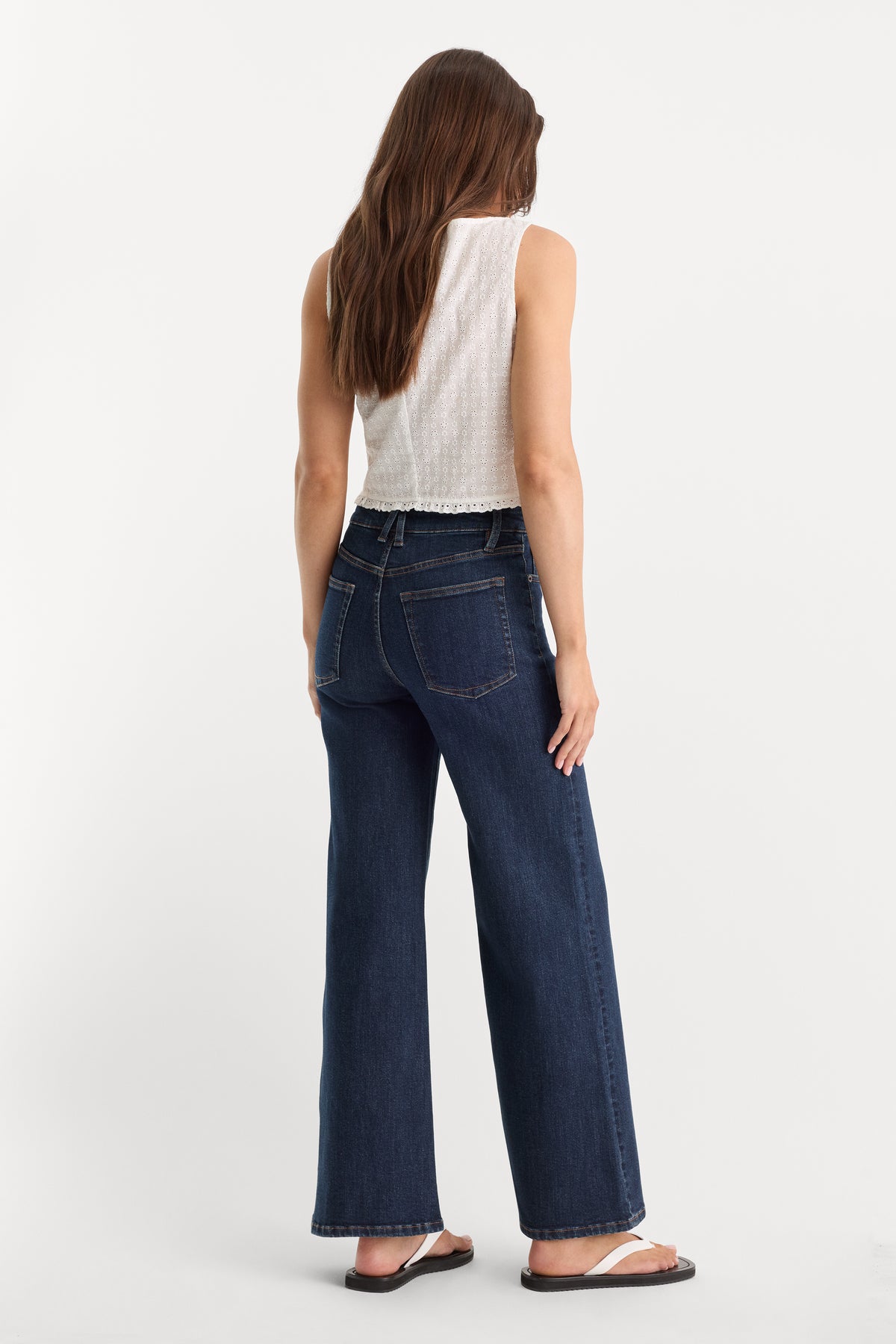 GOOD WAIST PALAZZO ANKLE JEANS | INDIGO1231
