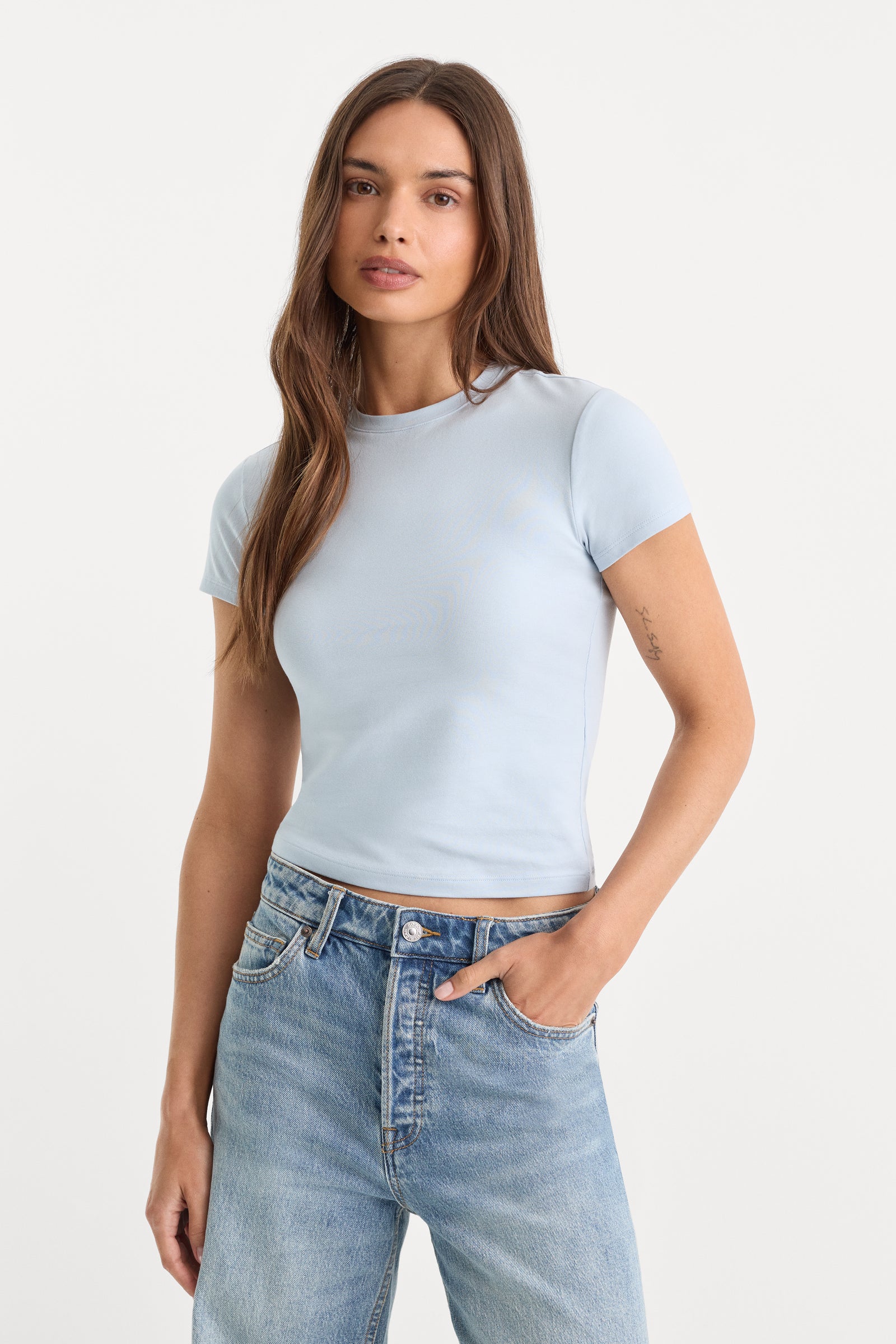 THE BABY TEE | SKY
