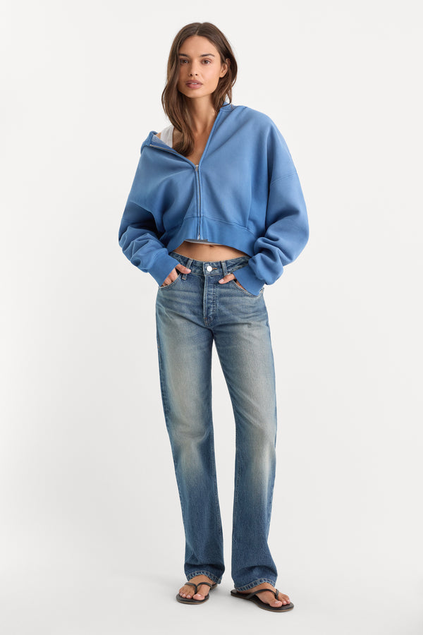 THE ZIP UP SWEATSHIRT | BLUE DRIFT