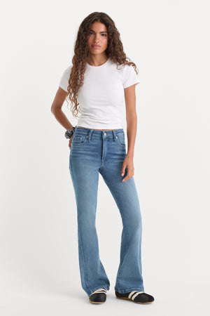 SOFT TECH GOOD PETITE BOOTCUT JEANS | INDIGO1238