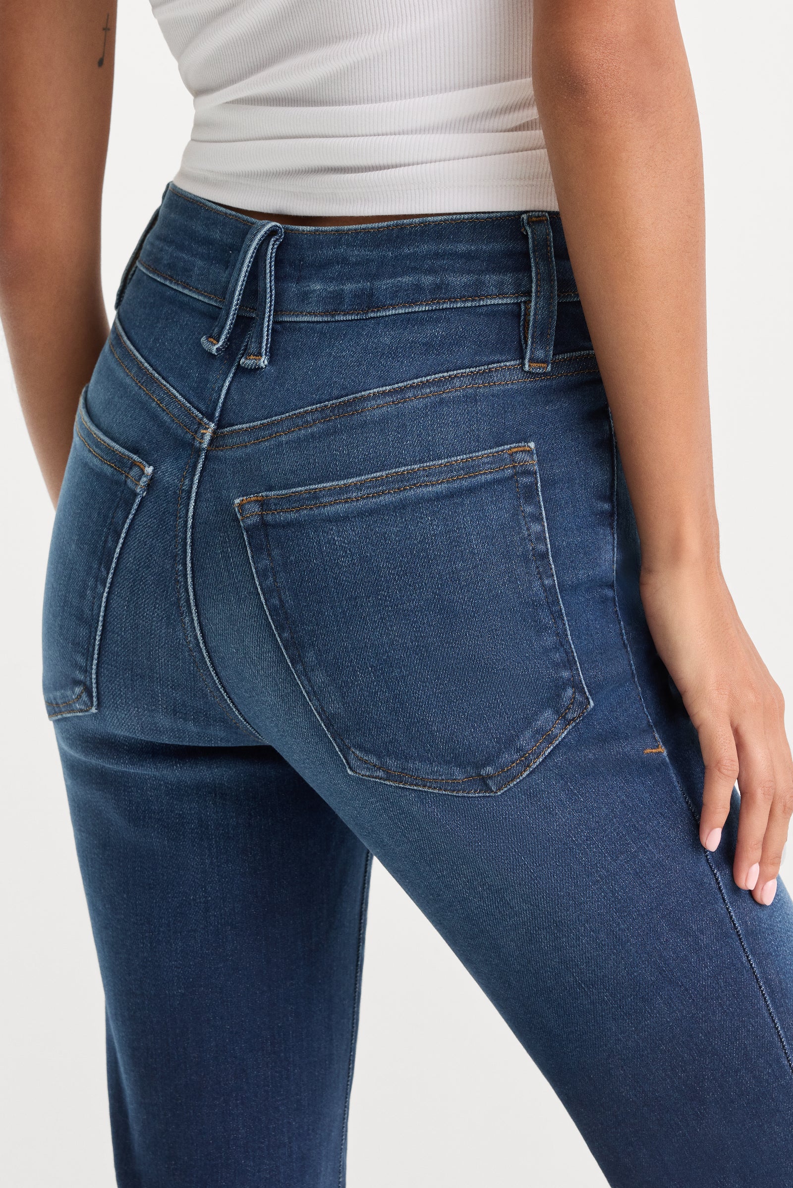 ALWAYS FITS GOOD PETITE FLARE JEANS | INDIGO1317