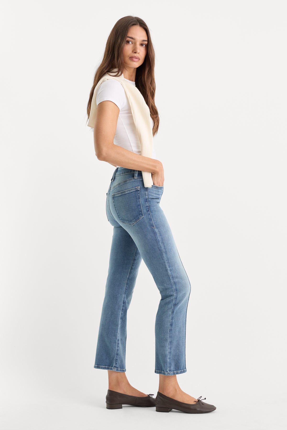SOFT TECH GOOD LEGS STRAIGHT JEANS | INDIGO1238