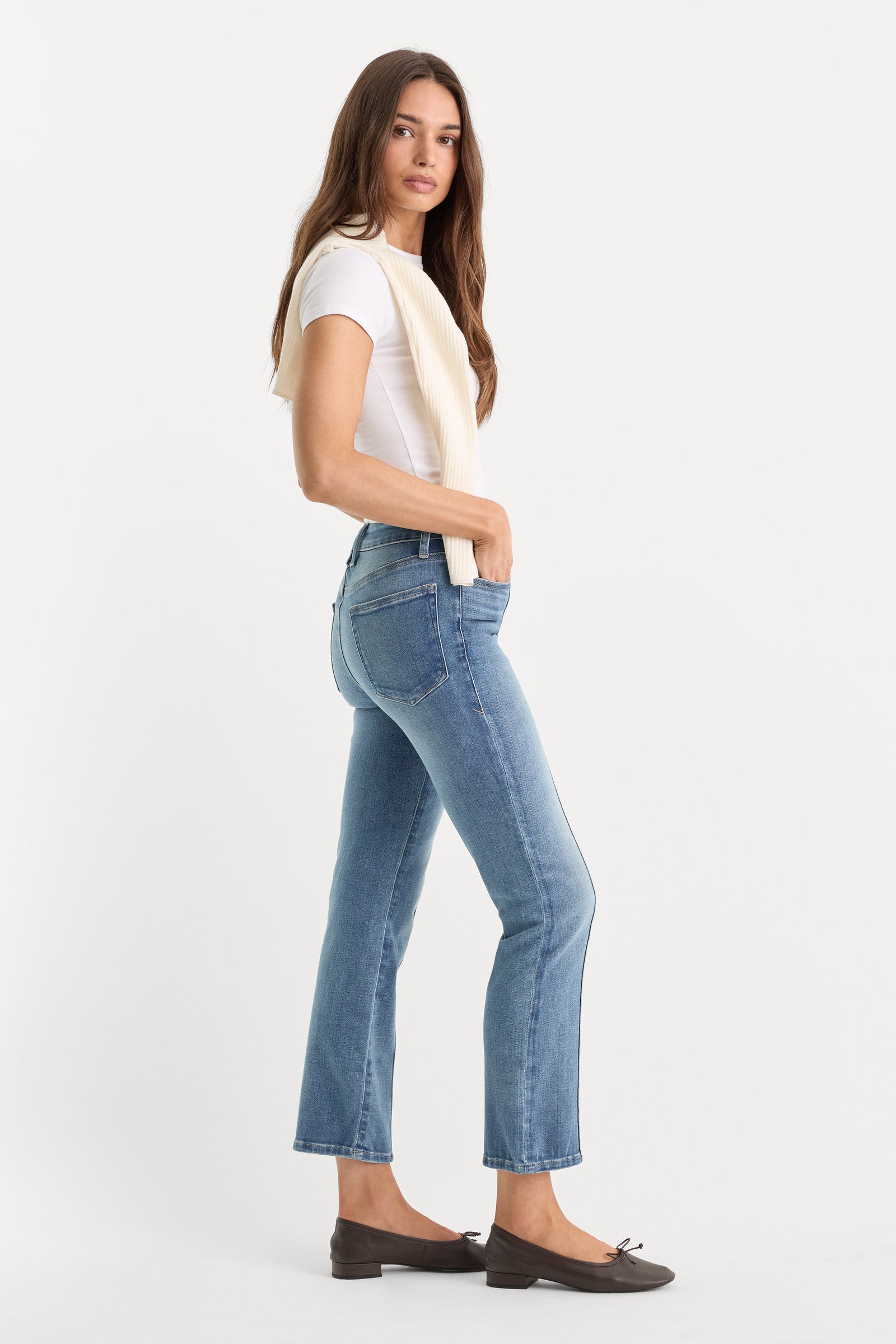 SOFT TECH GOOD LEGS STRAIGHT JEANS | INDIGO1238
