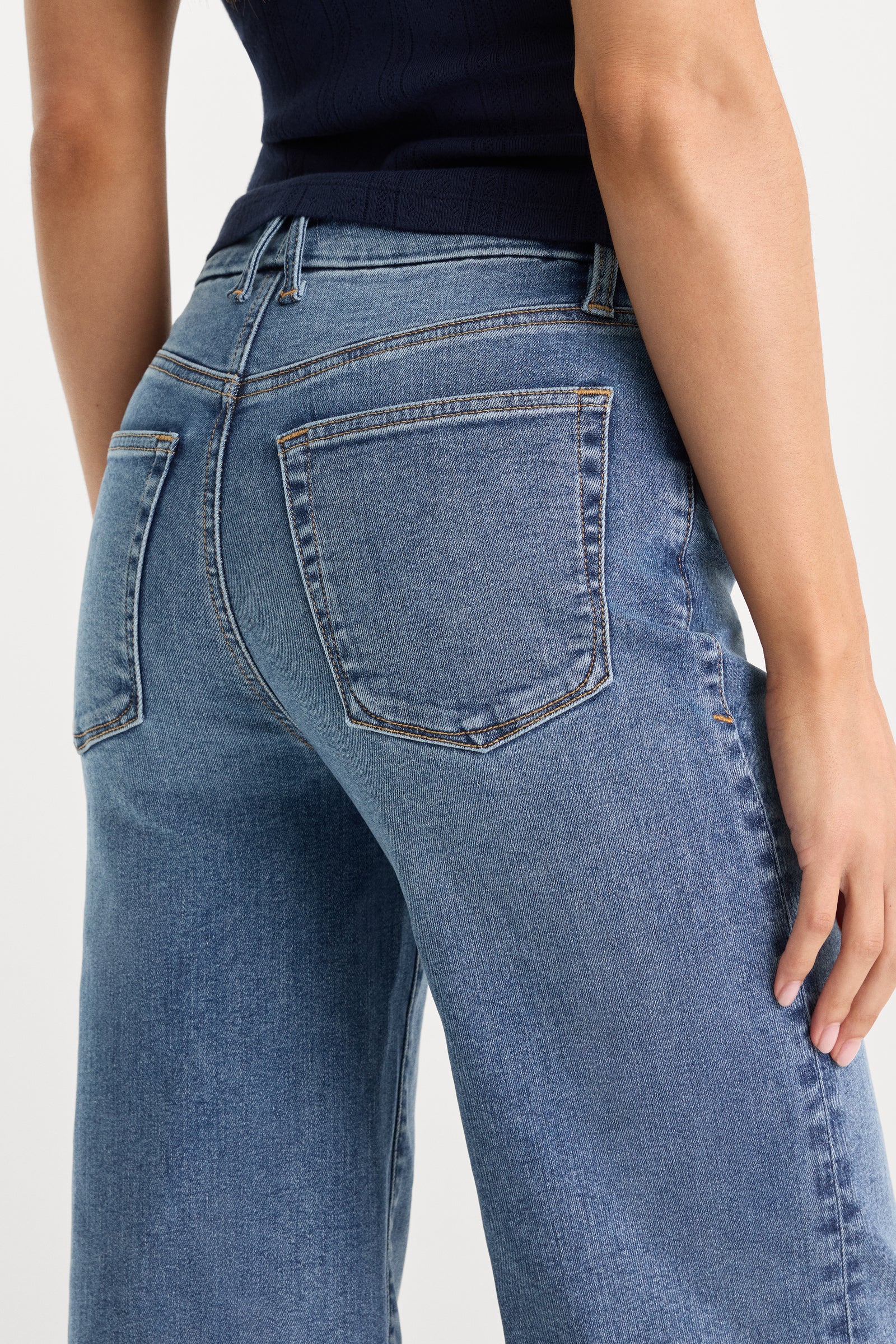 ALWAYS FITS SLIM PALAZZO JEANS | TAWNY