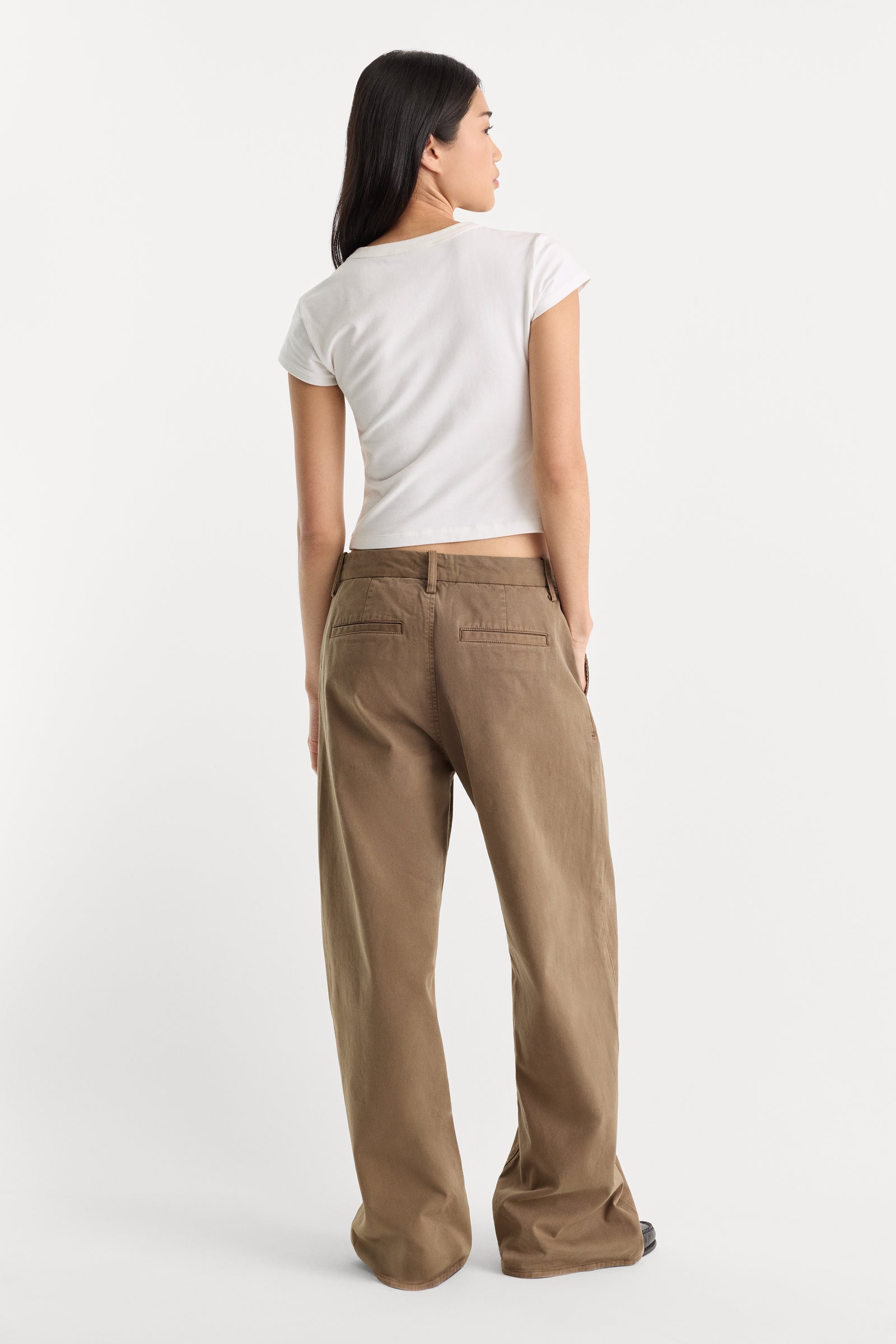 LOW SLUNG BAGGY TROUSER | TEA BARK