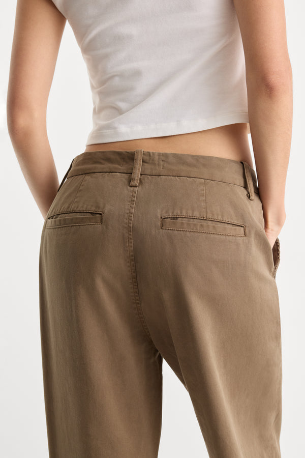LOW SLUNG BAGGY TROUSER | TEA BARK