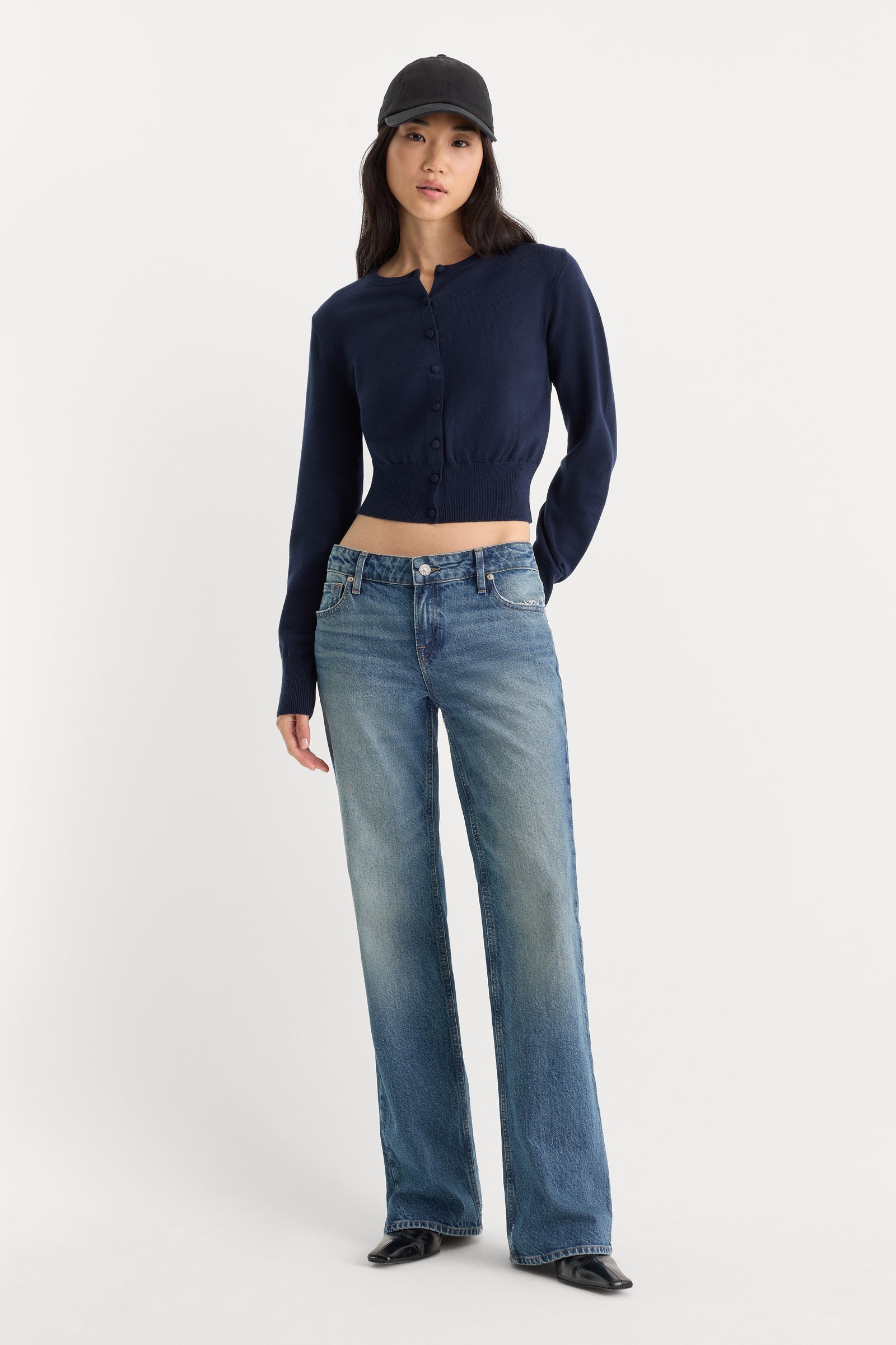 THE FINE KNIT CARDIGAN | NEW NAVY