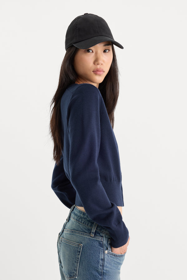 THE FINE KNIT CARDIGAN | NEW NAVY