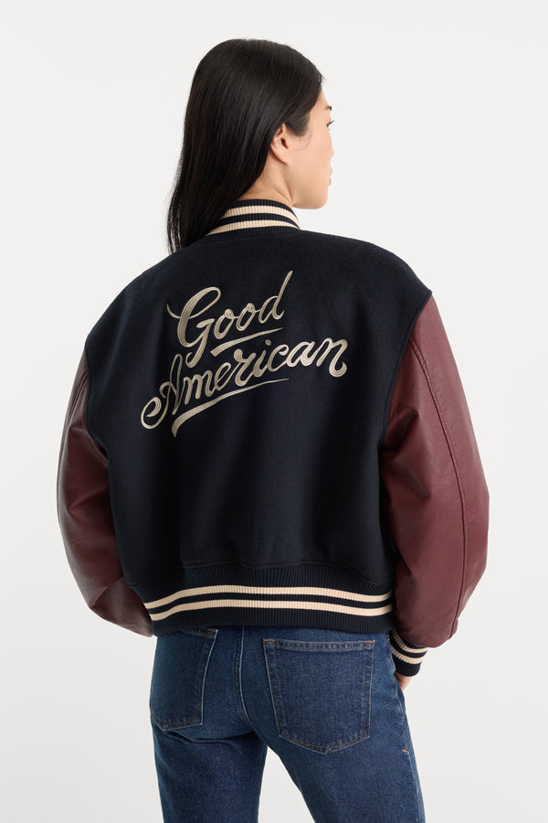 THE TEAM VARSITY JACKET | NEW NAVY002