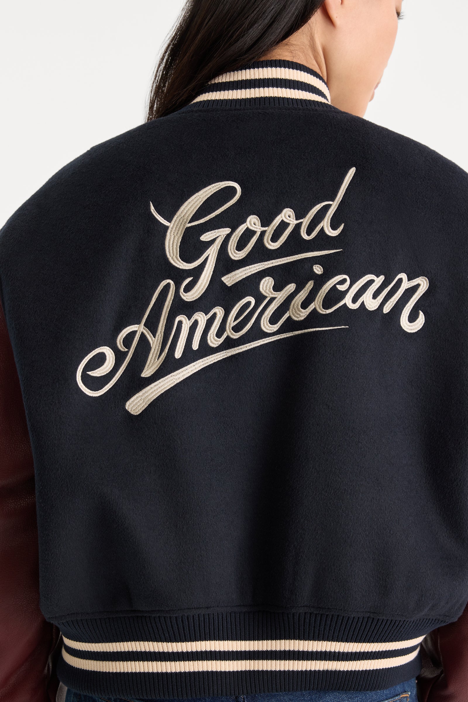 THE TEAM VARSITY JACKET | NEW NAVY002