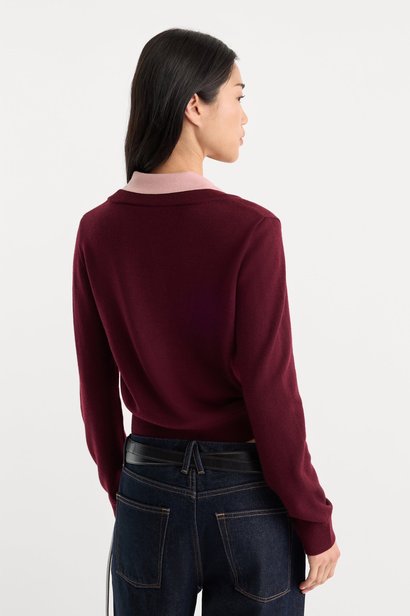 THE TWO IN ONE SWEATER | BERRY NOIR WITH BLUSH