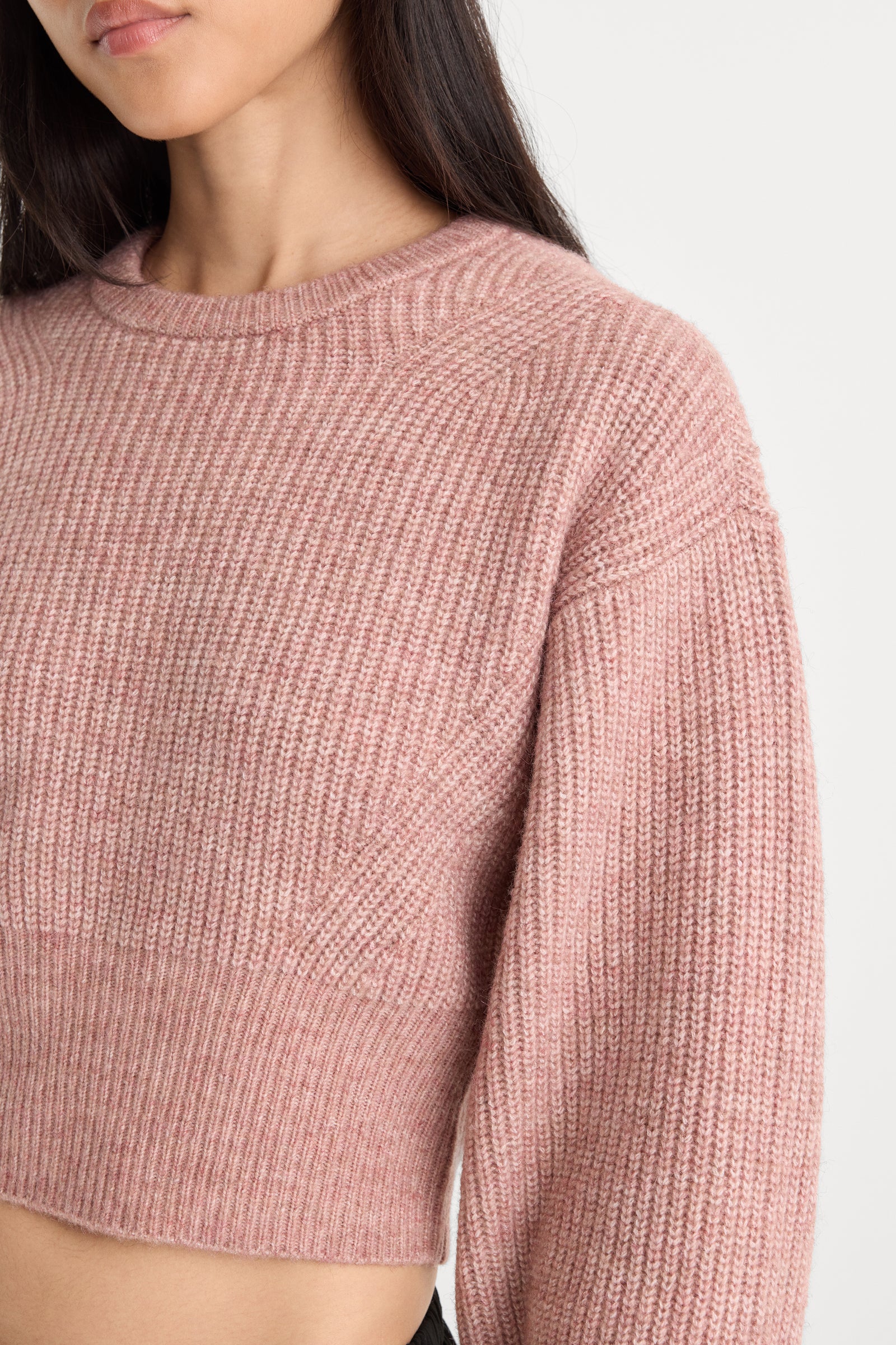 THE CHUNKY KNIT SWEATER | DUSTY BLUSH
