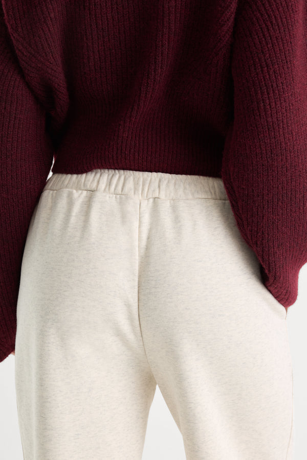 THE BRUSHED FLEECE SWEATPANT | OATMEAL