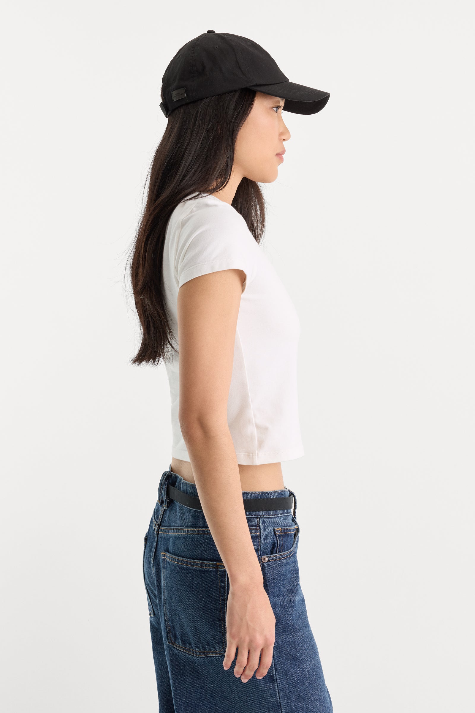 SUPER STRETCH BABY TEE | WHITE001