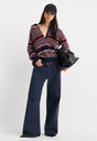 LOW SLUNG BAGGY TROUSER | NEW NAVY-1 | GOOD AMERICAN | MODEL