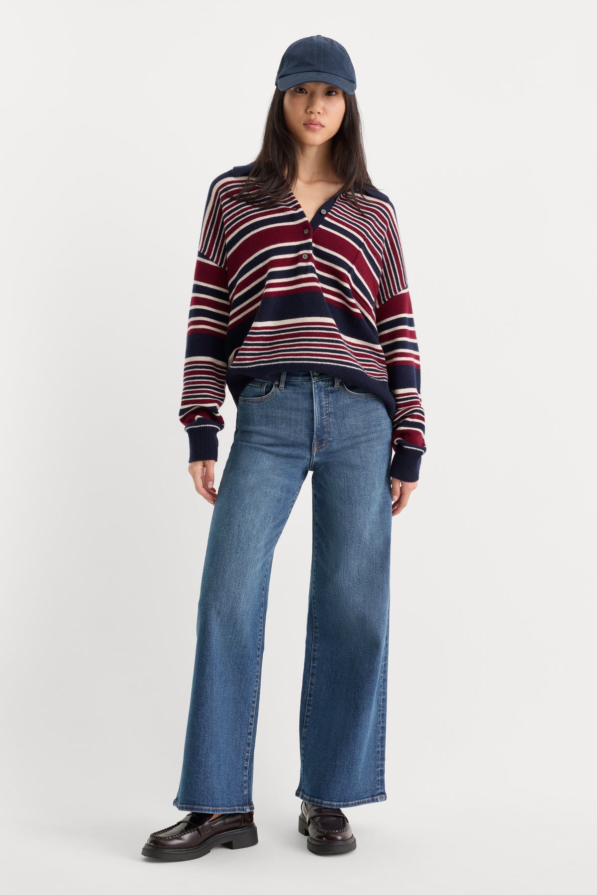 GOOD WAIST PALAZZO ANKLE JEANS | SIERRA-1 | GOOD AMERICAN | MODEL_A