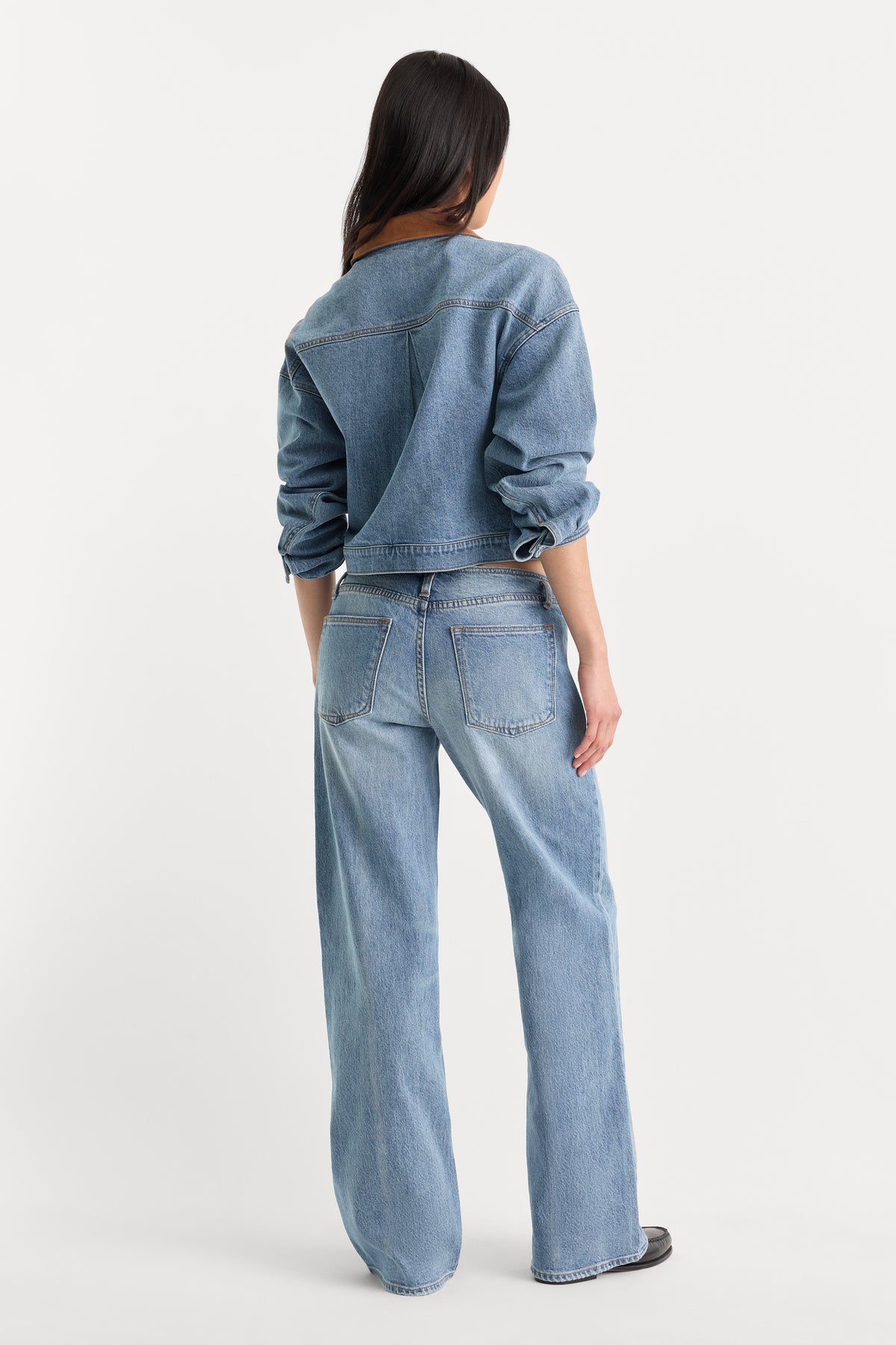 GHOST WAIST LOW LOOSE JEANS | AMBER-4 | GOOD AMERICAN | MODEL_A