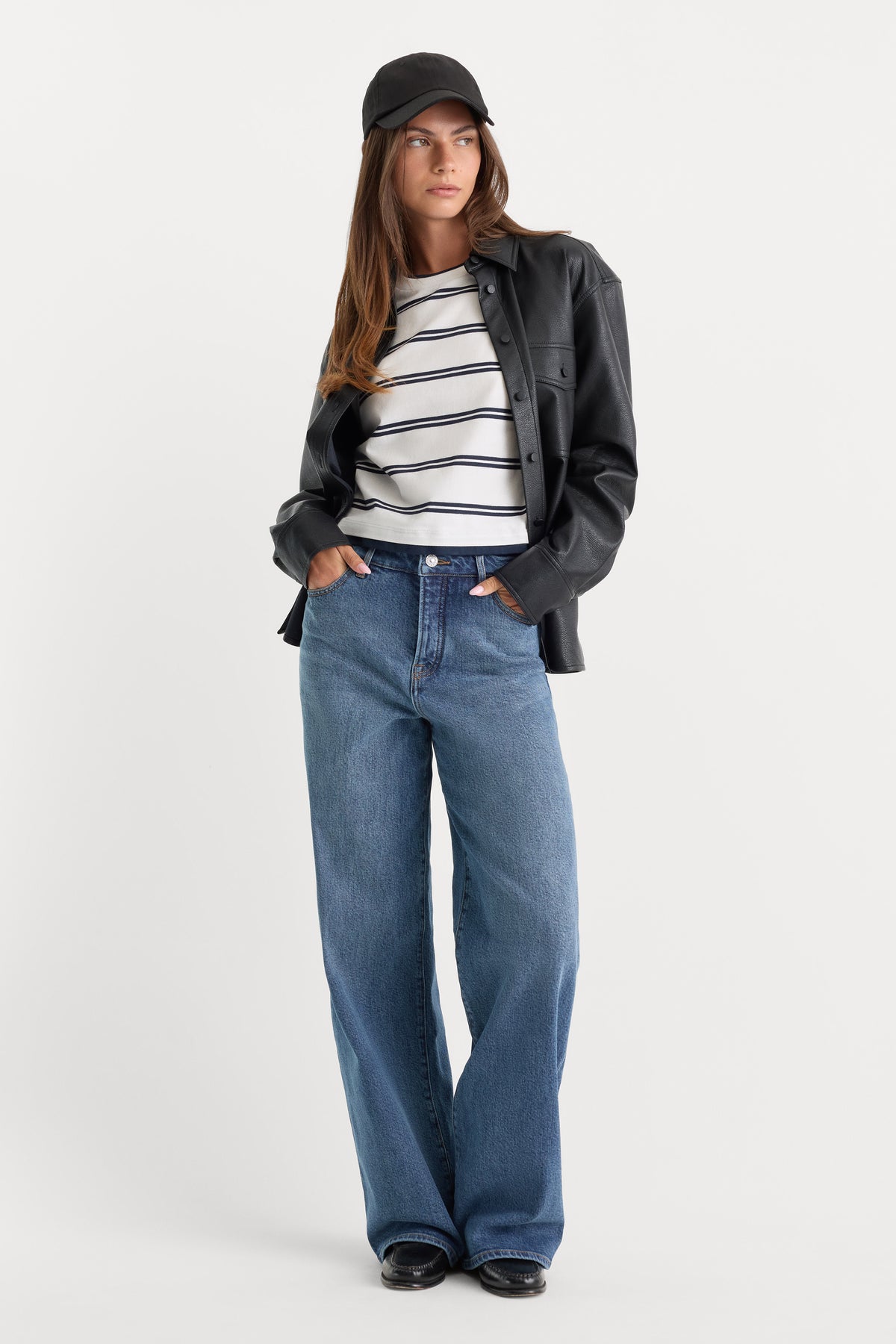 VINTAGE WIDE JEANS | WESTGATE-1 | GOOD AMERICAN | MODEL_A