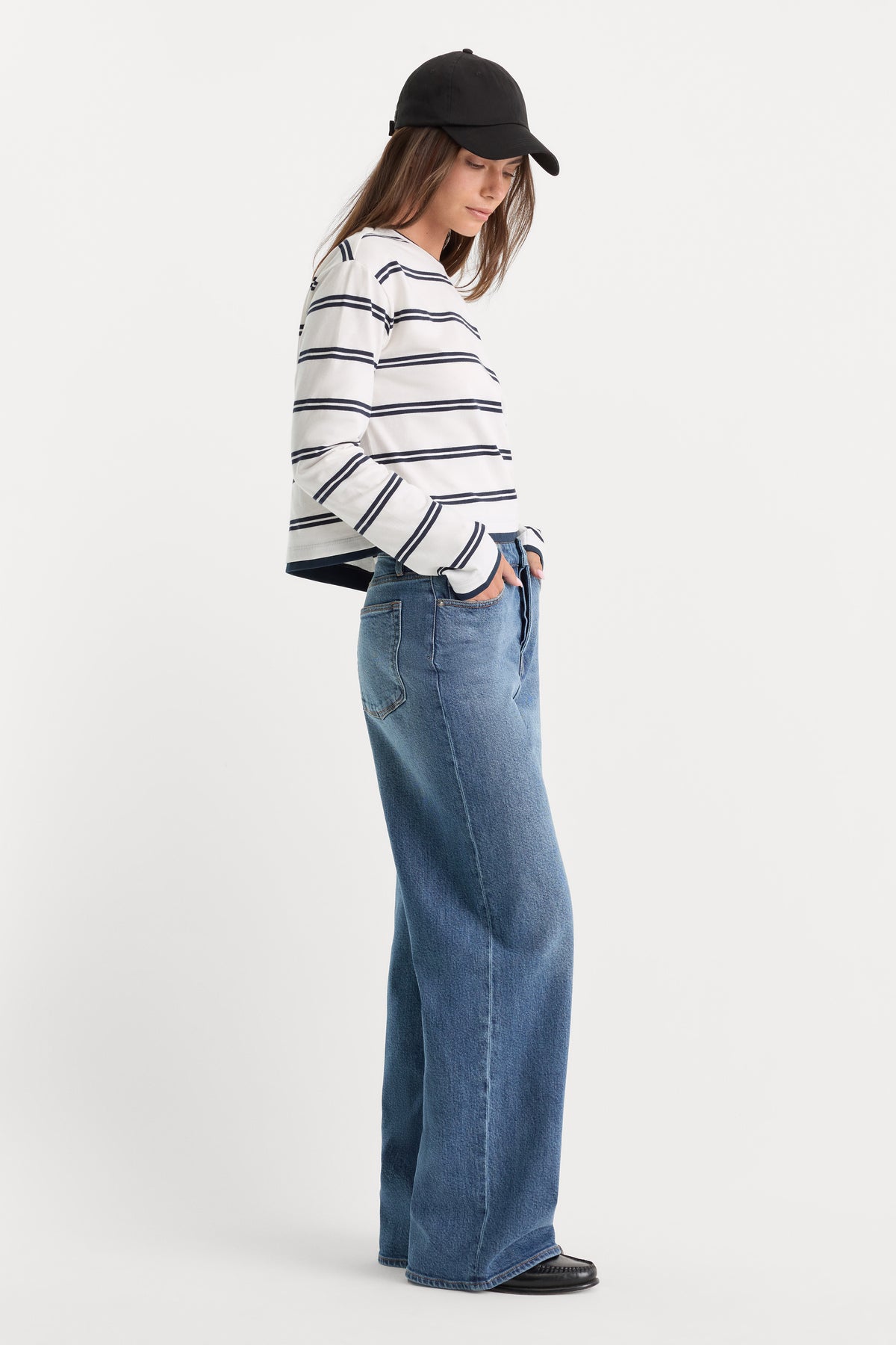 VINTAGE WIDE JEANS | WESTGATE-3 | GOOD AMERICAN | MODEL_A