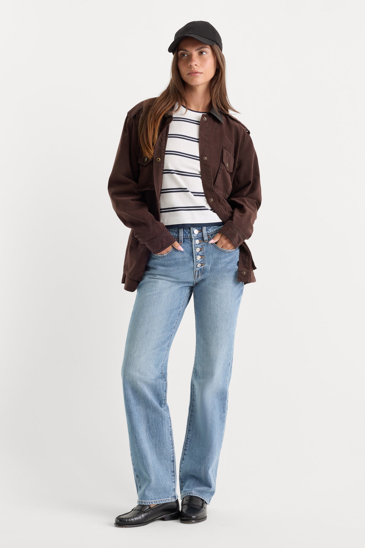 VINTAGE STRAIGHT JEANS | AMBER-1 | GOOD AMERICAN | MODEL_A