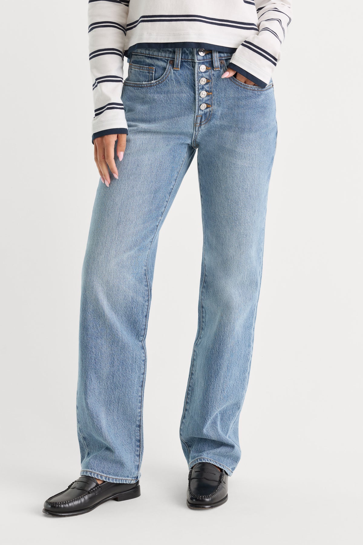 VINTAGE STRAIGHT JEANS | AMBER-3 | GOOD AMERICAN | MODEL_A