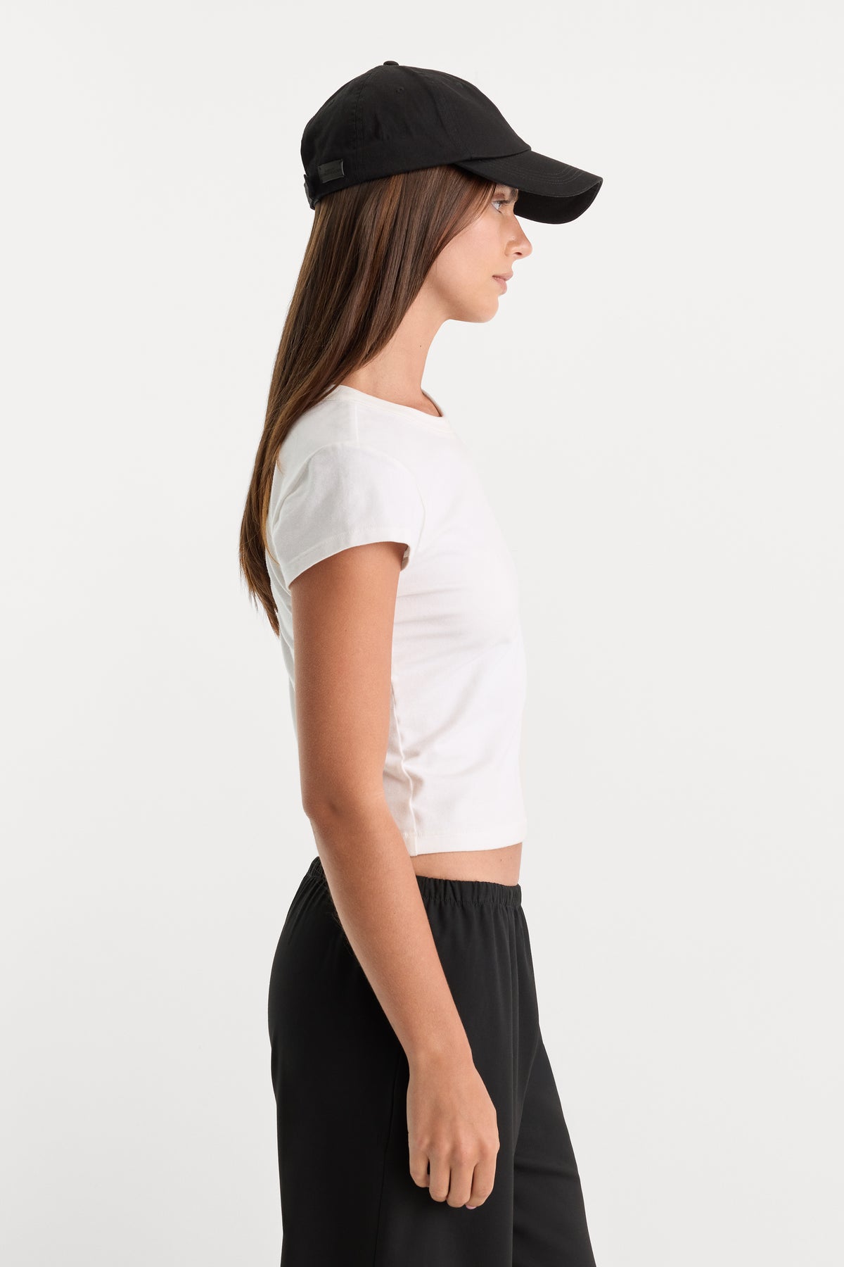 THE CAP SLEEVE TEE | WHITE001-3 | GOOD AMERICAN | MODEL_A