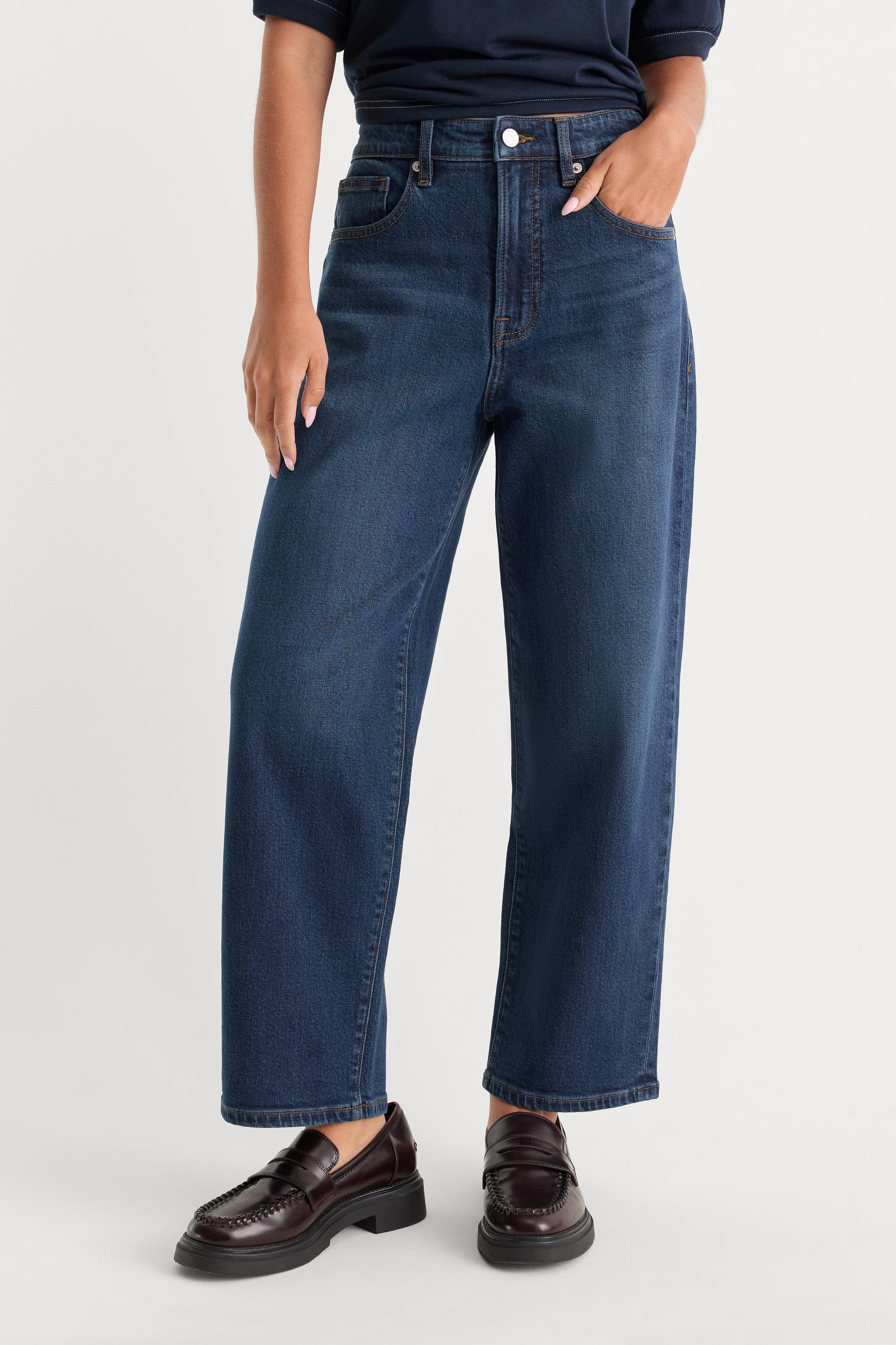 VINTAGE BARREL ANKLE JEANS | MERIDIAN