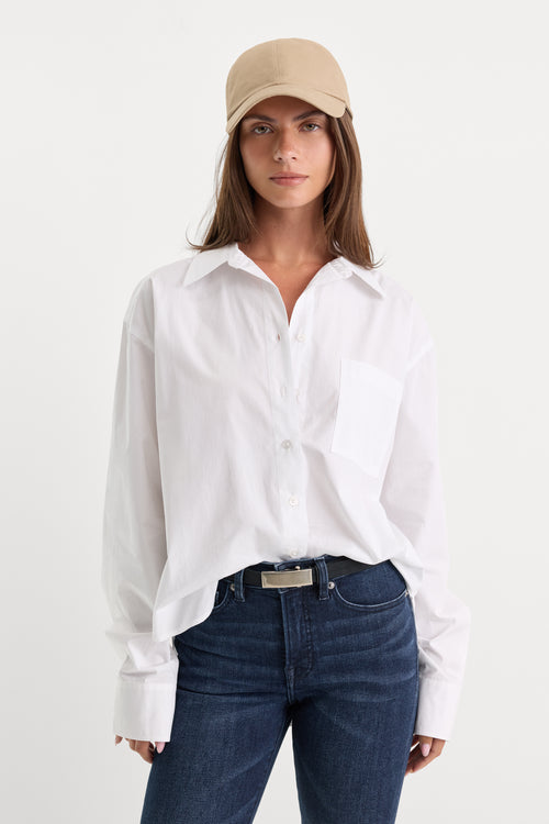 THE POPLIN EASY SHIRT | WHITE
