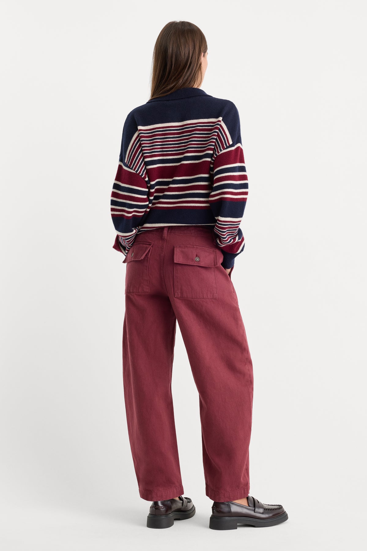 VINTAGE UTILITY BARREL ANKLE JEANS | BERRY NOIR-5 | GOOD AMERICAN | MODEL_A