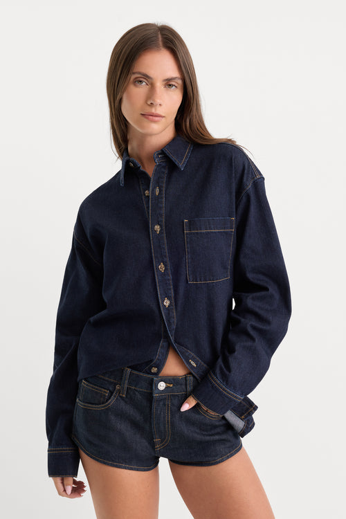 THE DENIM EASY SHIRT | INDIGO1389