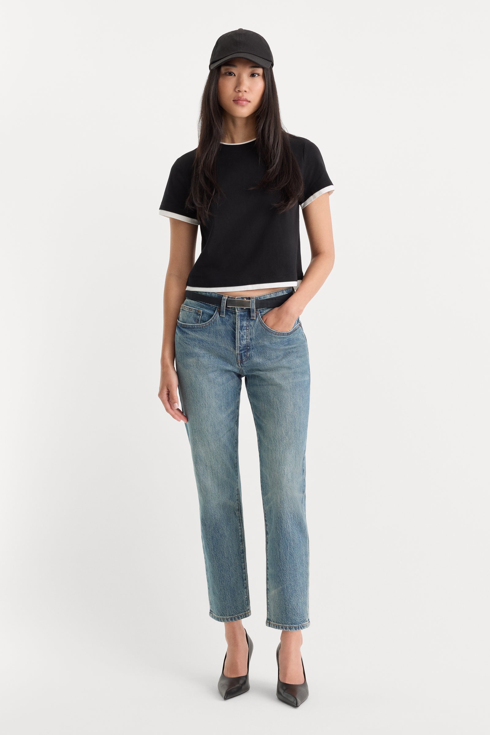 THE LAYERED TEE | BLACK