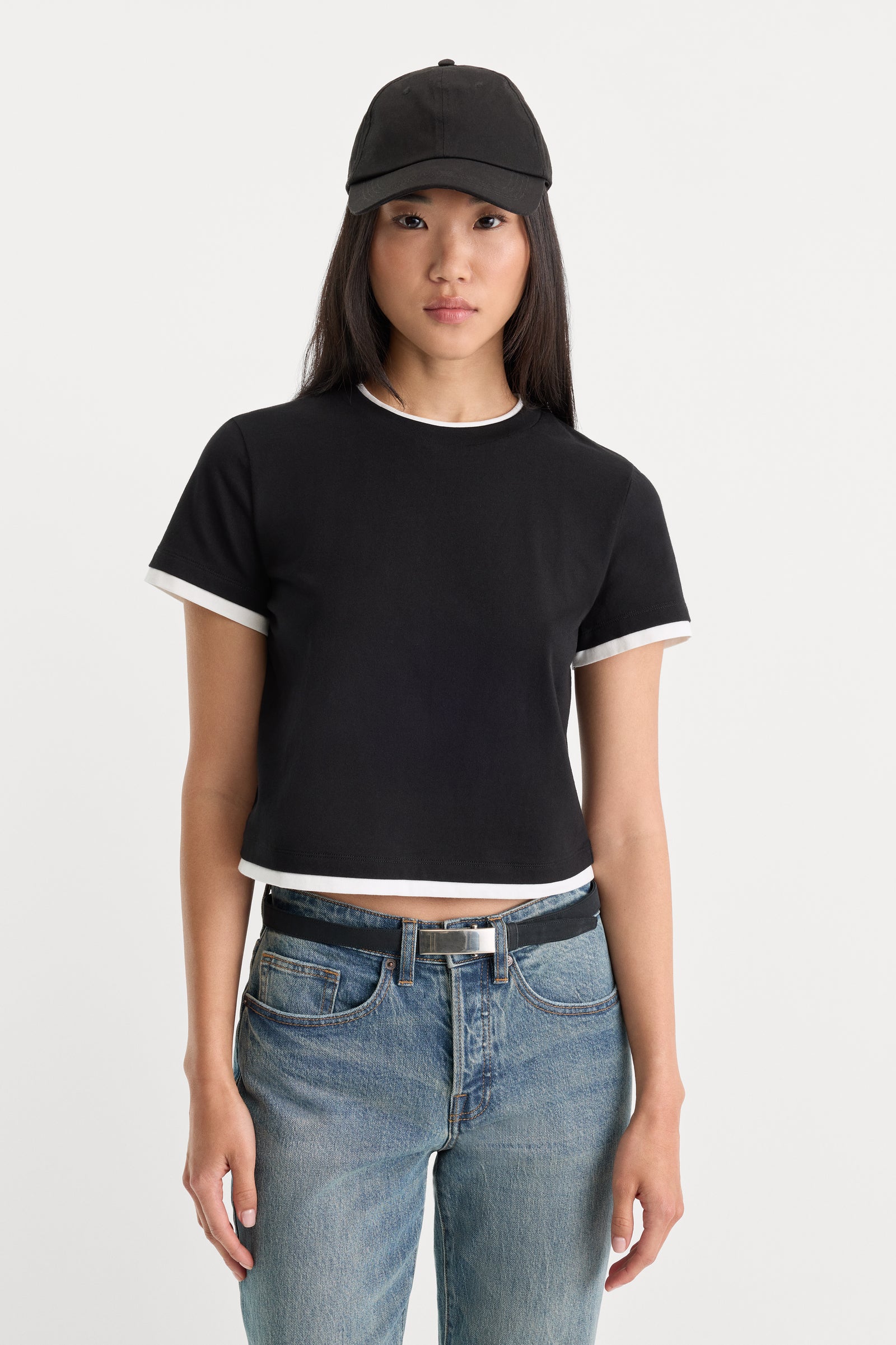 THE LAYERED TEE | BLACK
