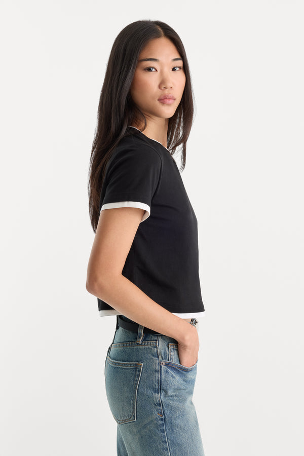 THE LAYERED TEE | BLACK