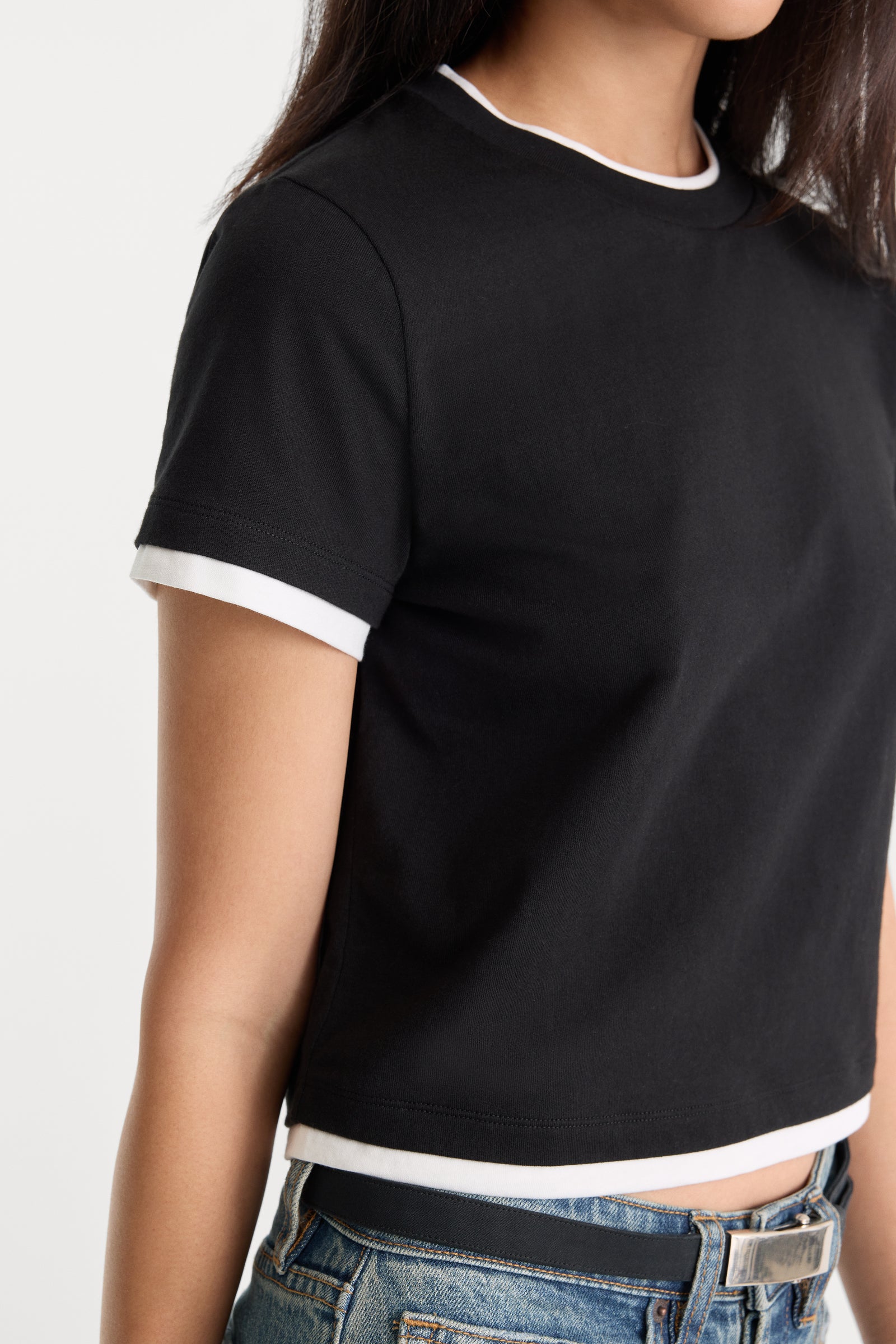 THE LAYERED TEE | BLACK