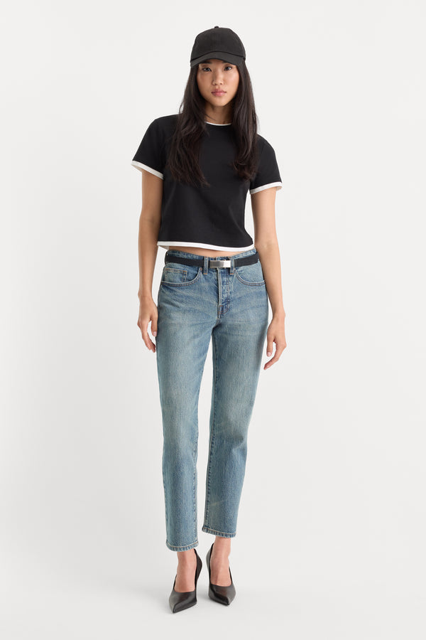 VINTAGE STRAIGHT ANKLE JEANS | OAK
