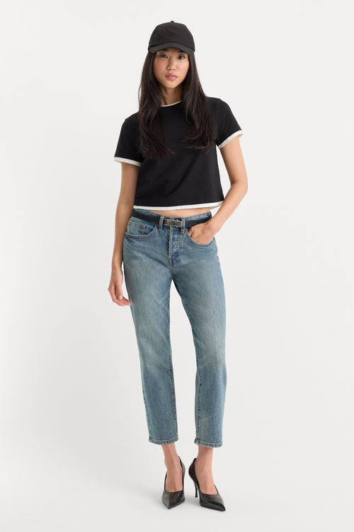 VINTAGE STRAIGHT ANKLE JEANS | OAK