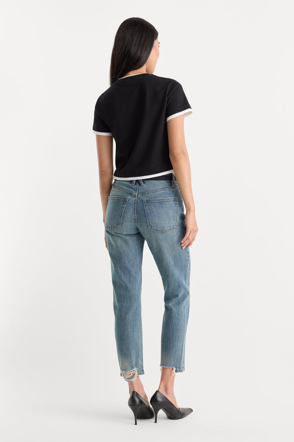 VINTAGE STRAIGHT ANKLE JEANS | OAK