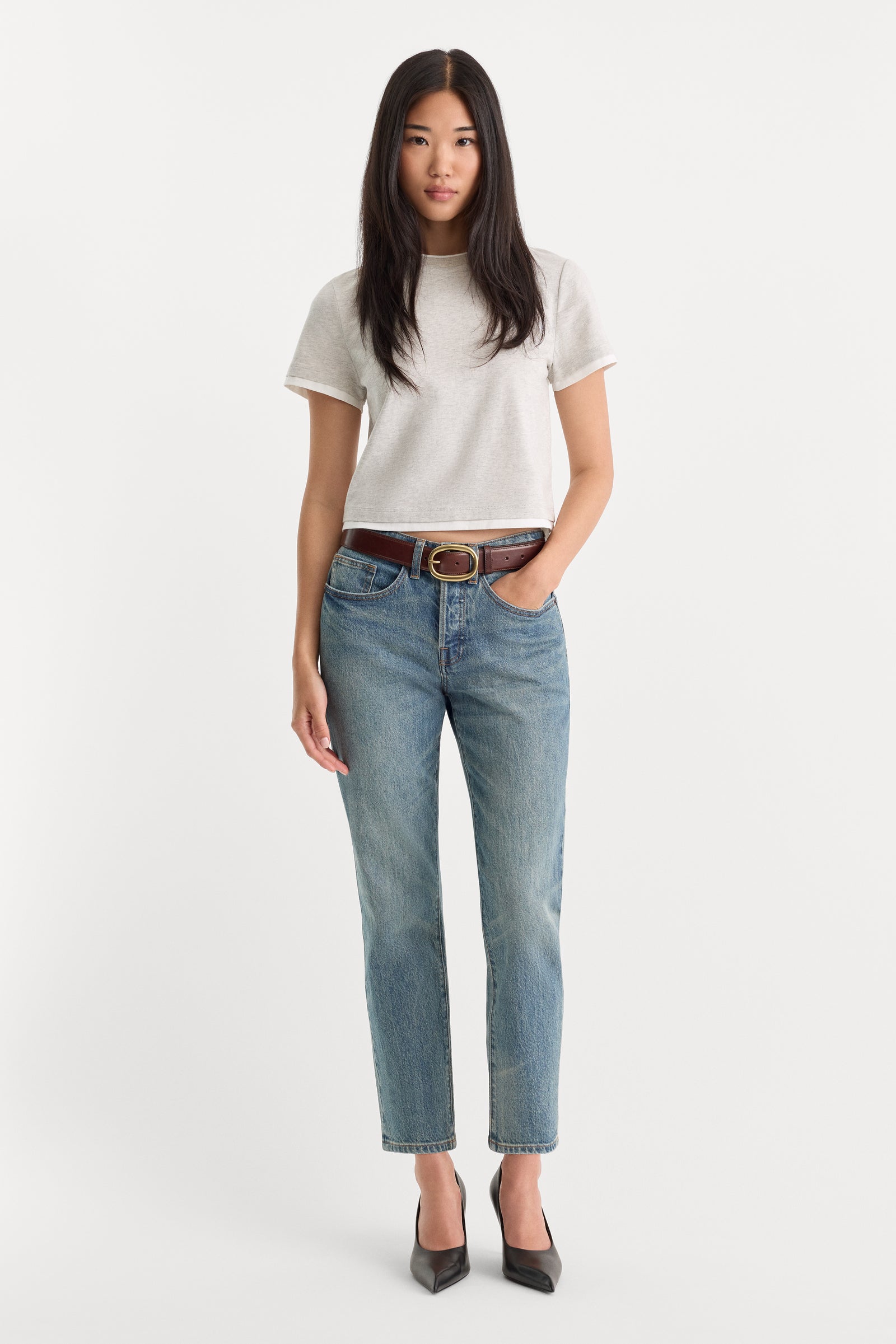 THE LAYERED TEE | VINTAGE GREY