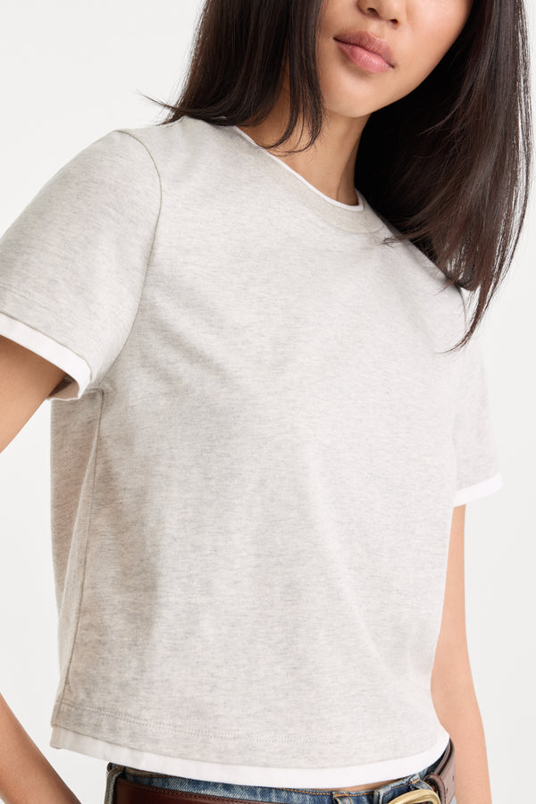 THE LAYERED TEE | VINTAGE GREY