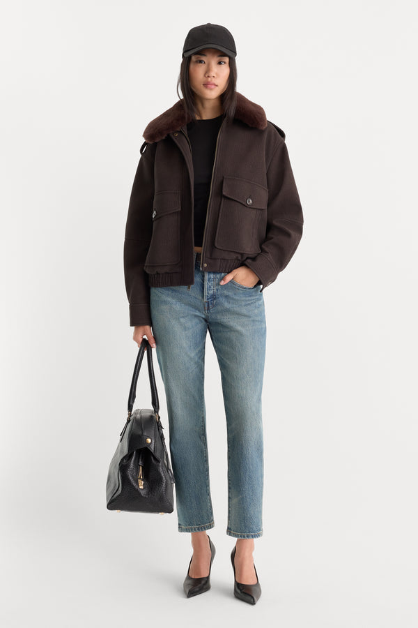THE BETTER THAN LEATHER BOMBER JACKET | ESPRESSO