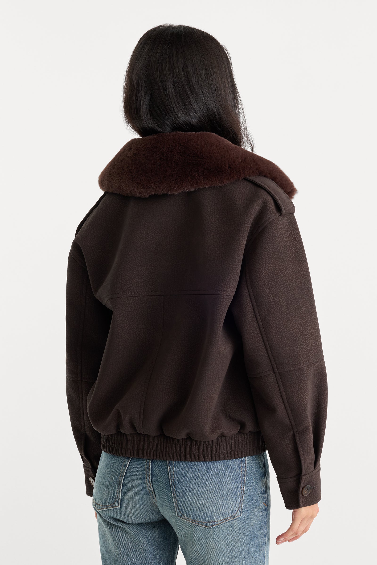 THE BETTER THAN LEATHER BOMBER JACKET | ESPRESSO