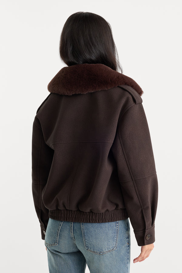 THE BETTER THAN LEATHER BOMBER JACKET | ESPRESSO