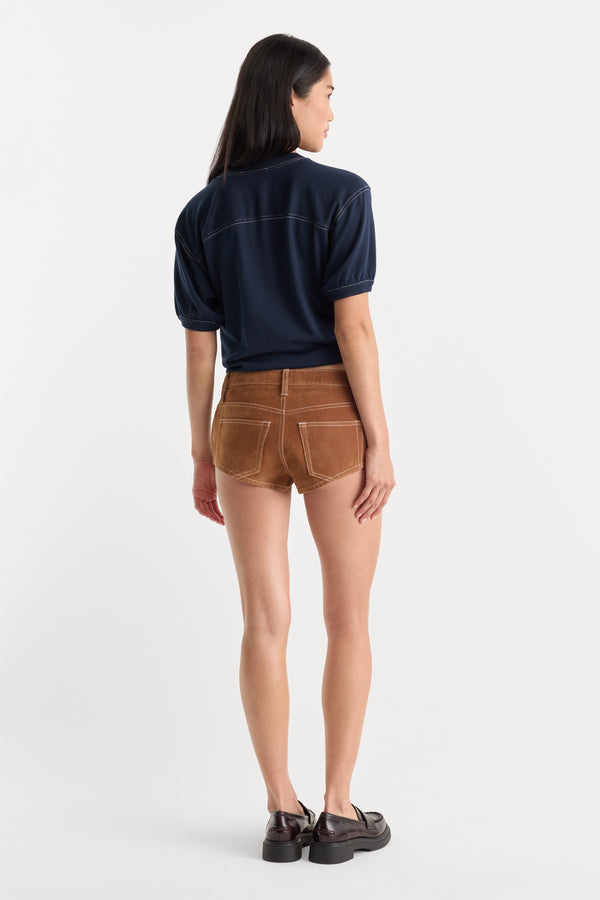 THE BETTER THAN SUEDE MICRO SHORT | CAFE CLAY