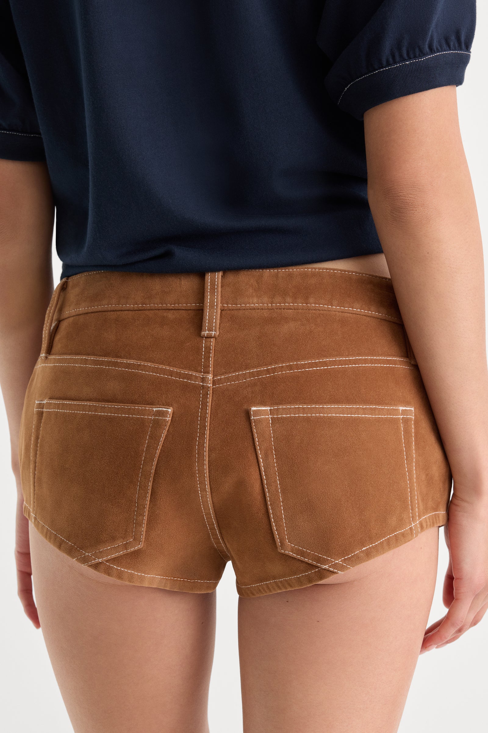 THE BETTER THAN SUEDE MICRO SHORT | CAFE CLAY