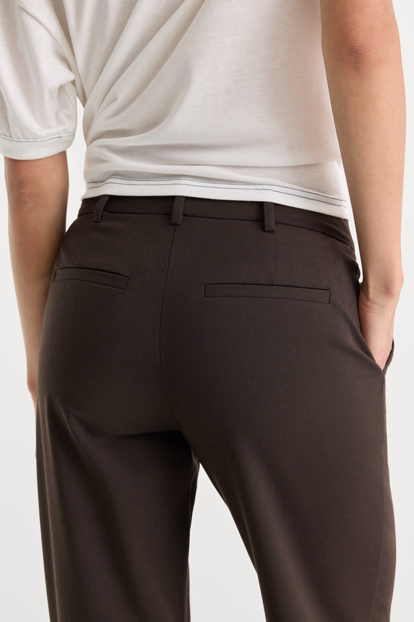 THE LOW RISE STRAIGHT LEG TROUSER | ESPRESSO
