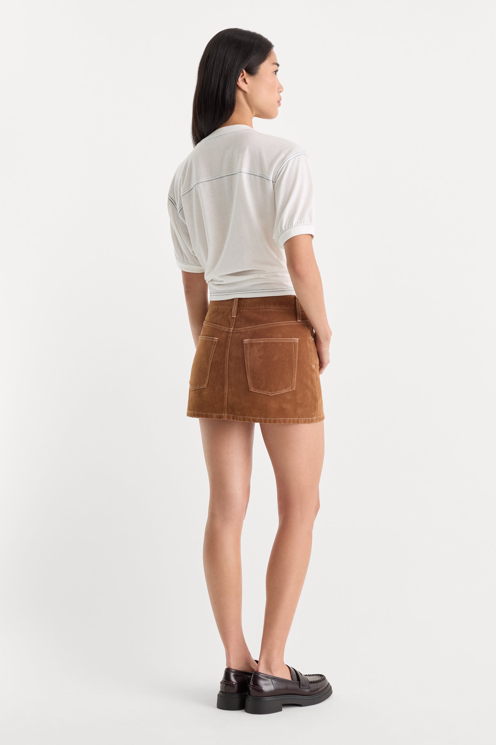 THE BETTER THAN SUEDE MINI SKIRT | CAFE CLAY